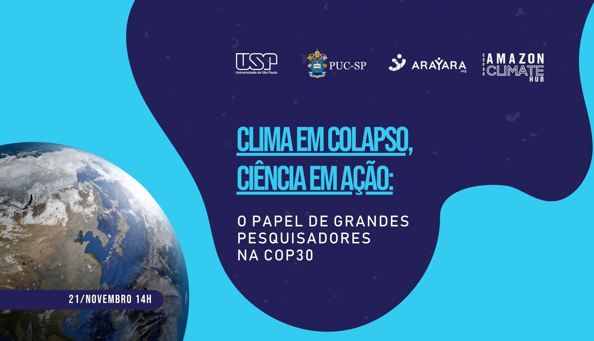 Amazon Climate Hub promove Painel de Cientistas do Clima durante a COP30, com participação de Paulo Artaxo e Jeferson Choma